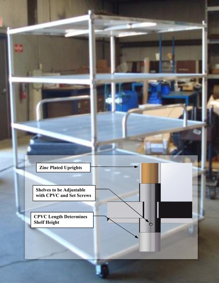 Aluminun Oven Carts - In-Process Custom Cart