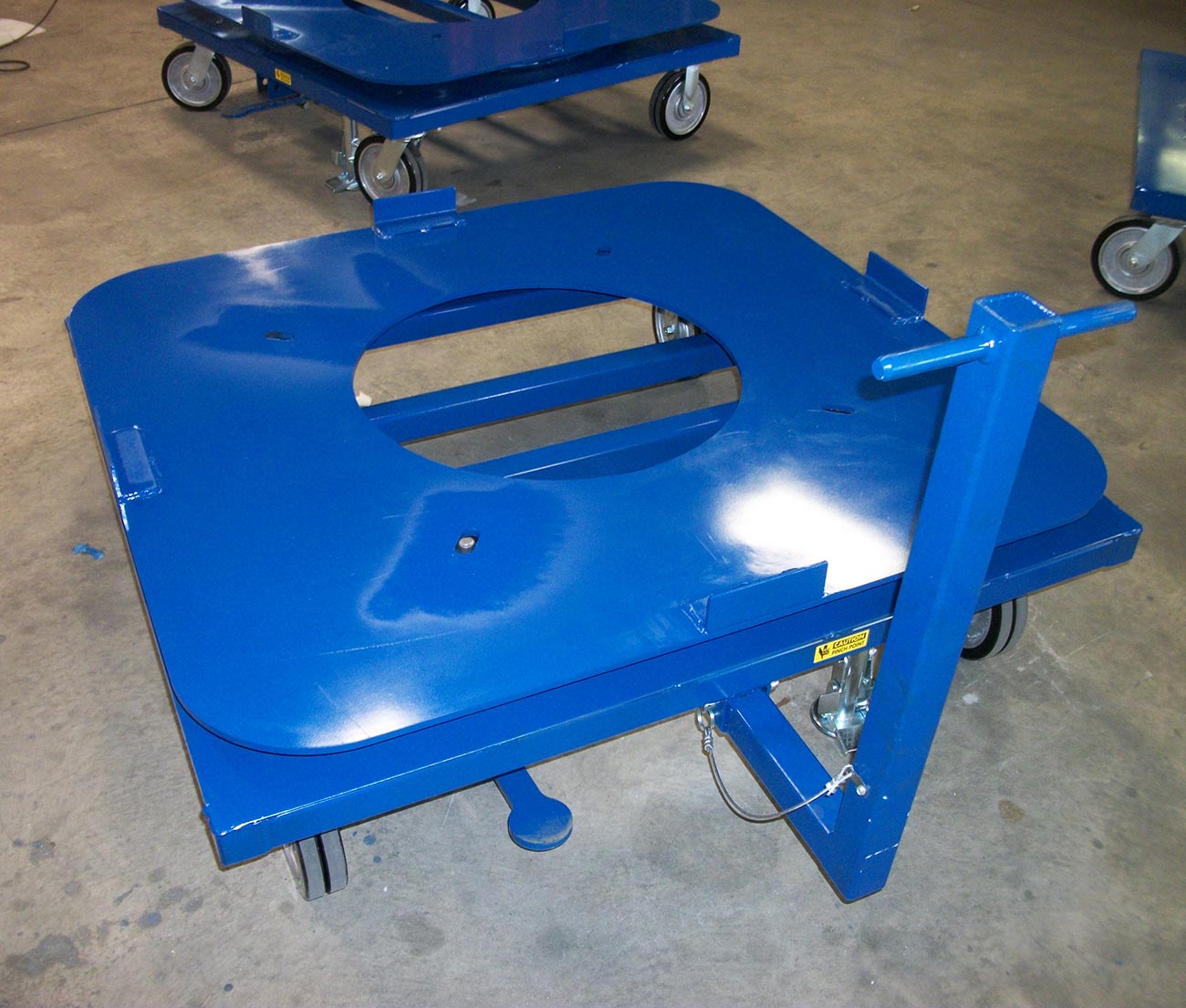 Custom Steel Swivel Cart