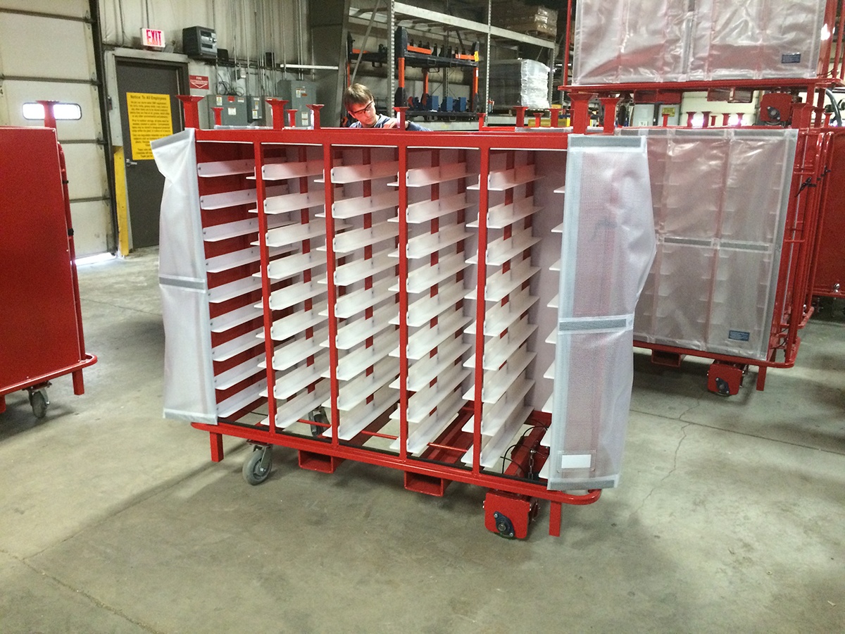 UHMW Plastic Dunnage for Carts and Racks