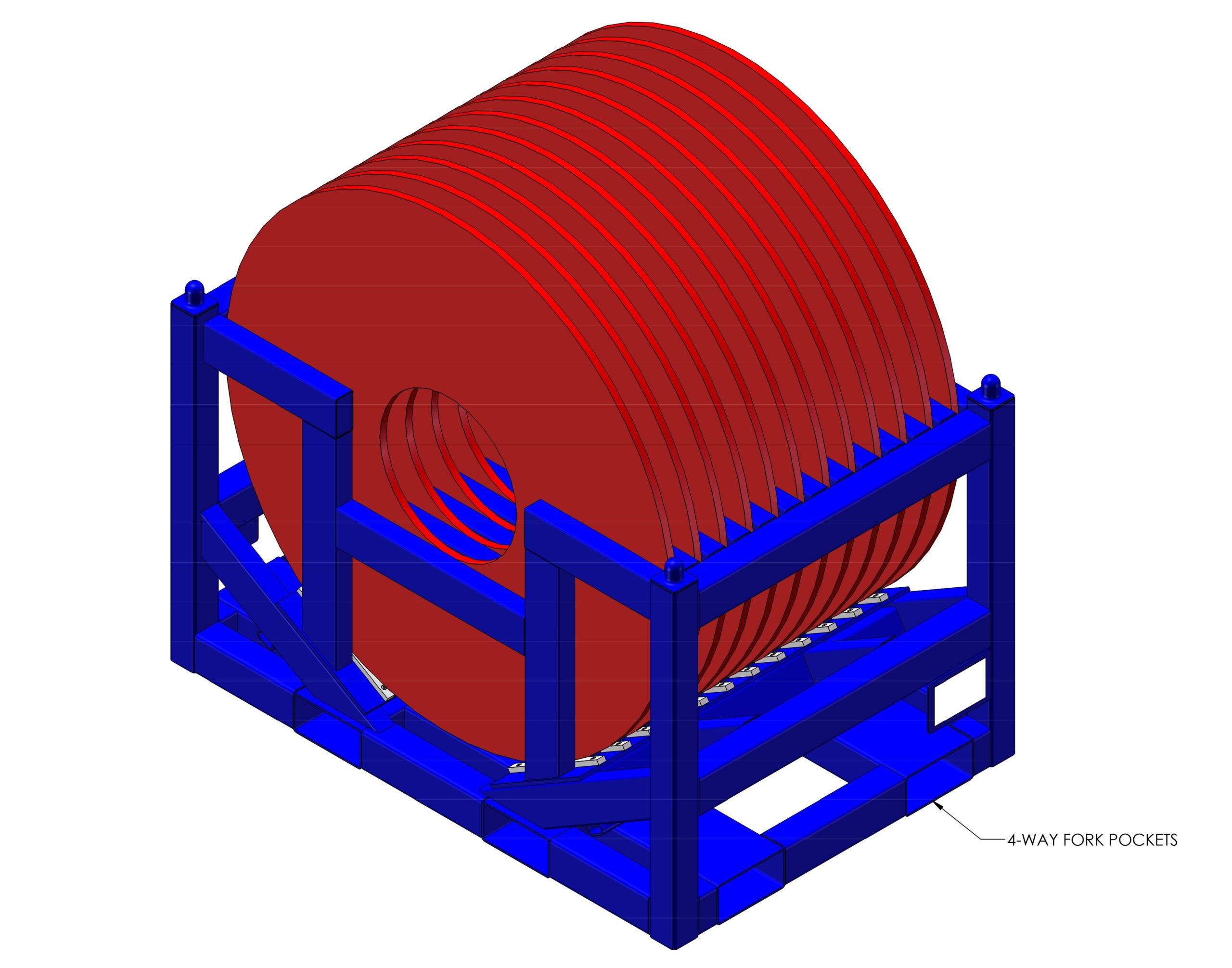 Fixed Portable Stack-able Steel Coil Racks Systems