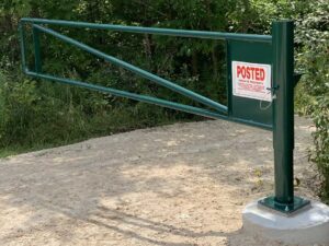 Driveway Entrance Barrier Gate (Manual Swing) Single Gate