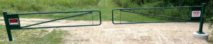 Driveway Entrance Barrier Gate (Manual Swing) Double Gate