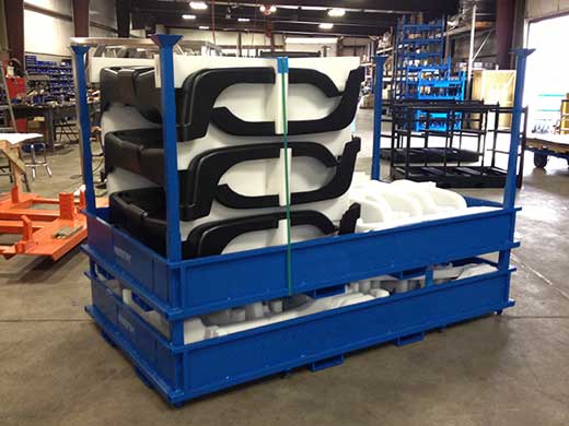 EPP Dunnage for Carts and Racks