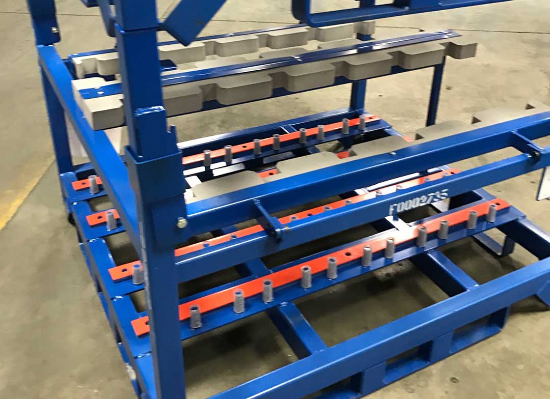XLPE and Vinyl Dunnage for Carts and Racks