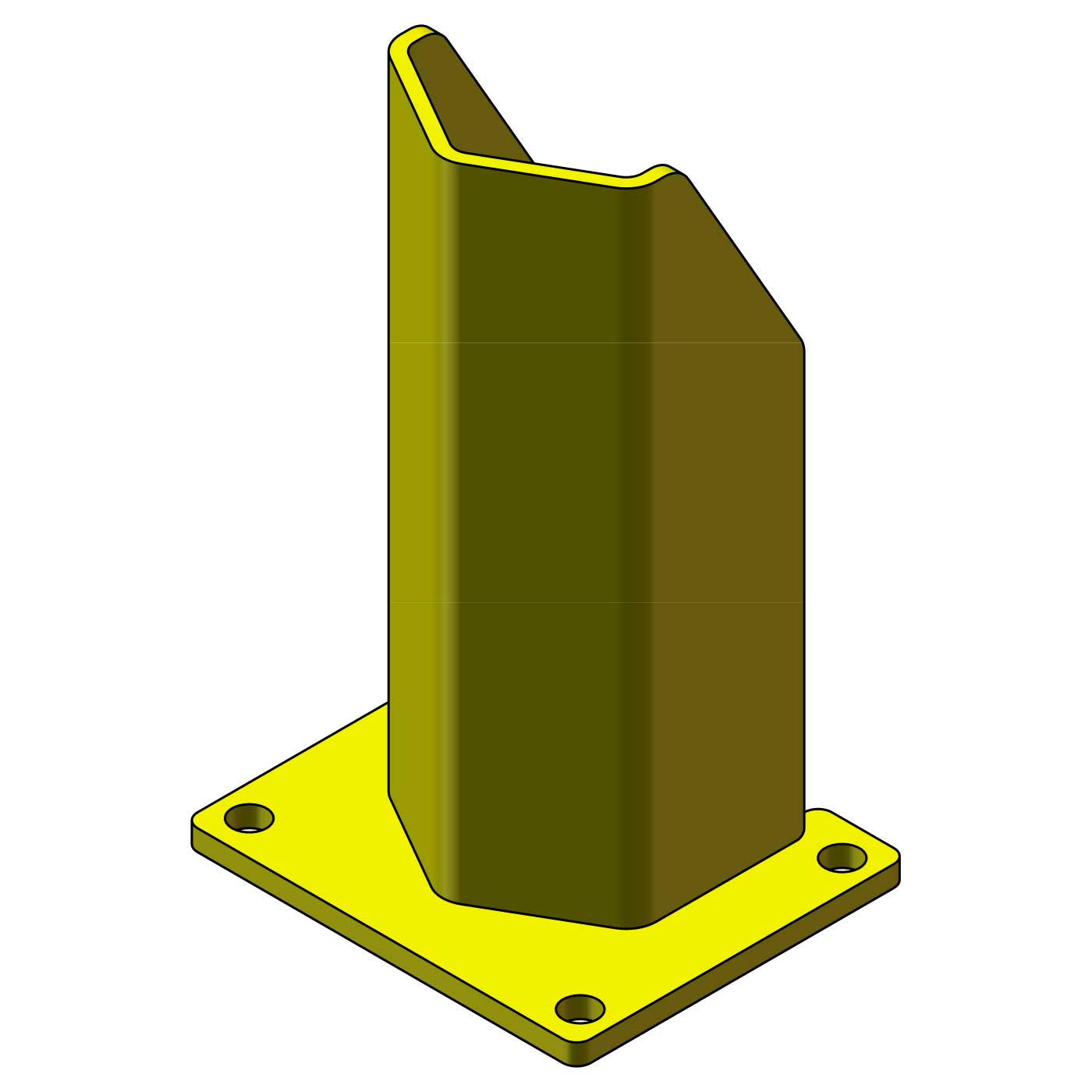 Heavy-Duty Rack Post Protectors Column Guards