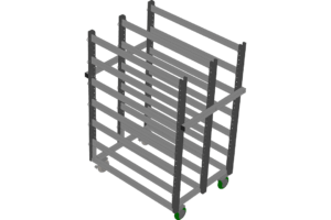Heavy-duty or Light-duty Industrial Adjustable Shelf Cart