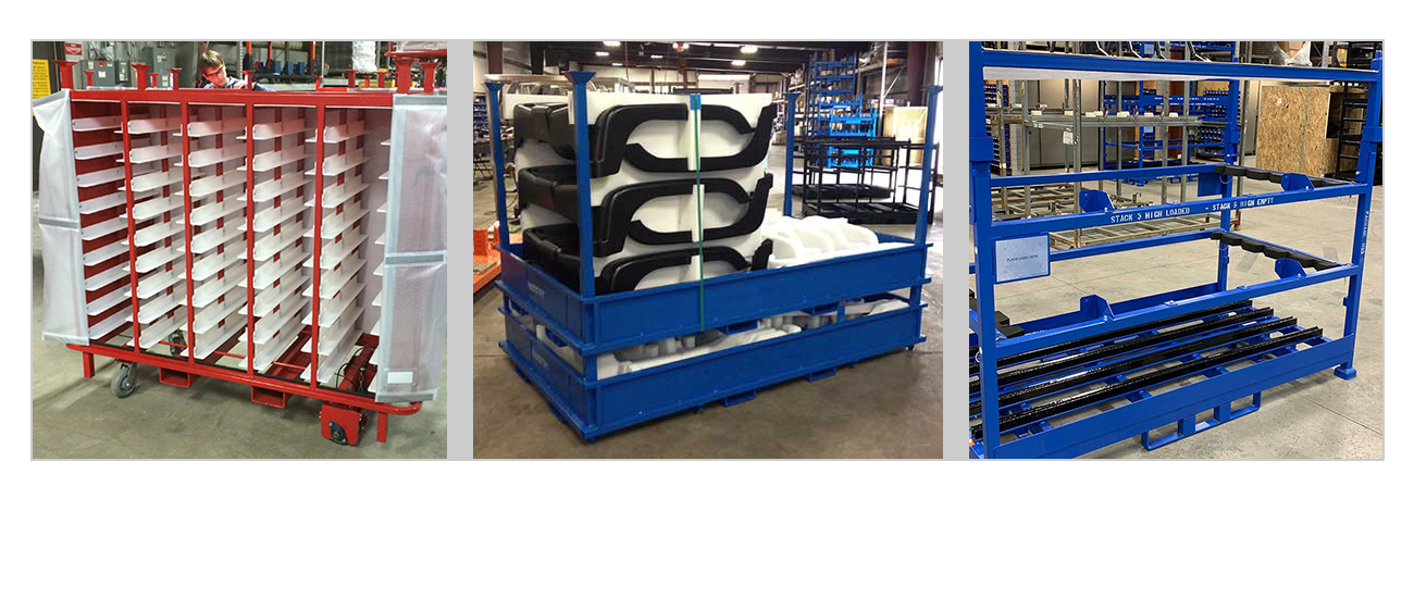 Custom Steel Returnable Shipping Racks and Dunnage