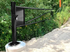 Driveway Entrance Barrier Gate Manual Swing Single Gate