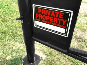 Driveway Entrance Barrier Gate Manual Swing Single Gate