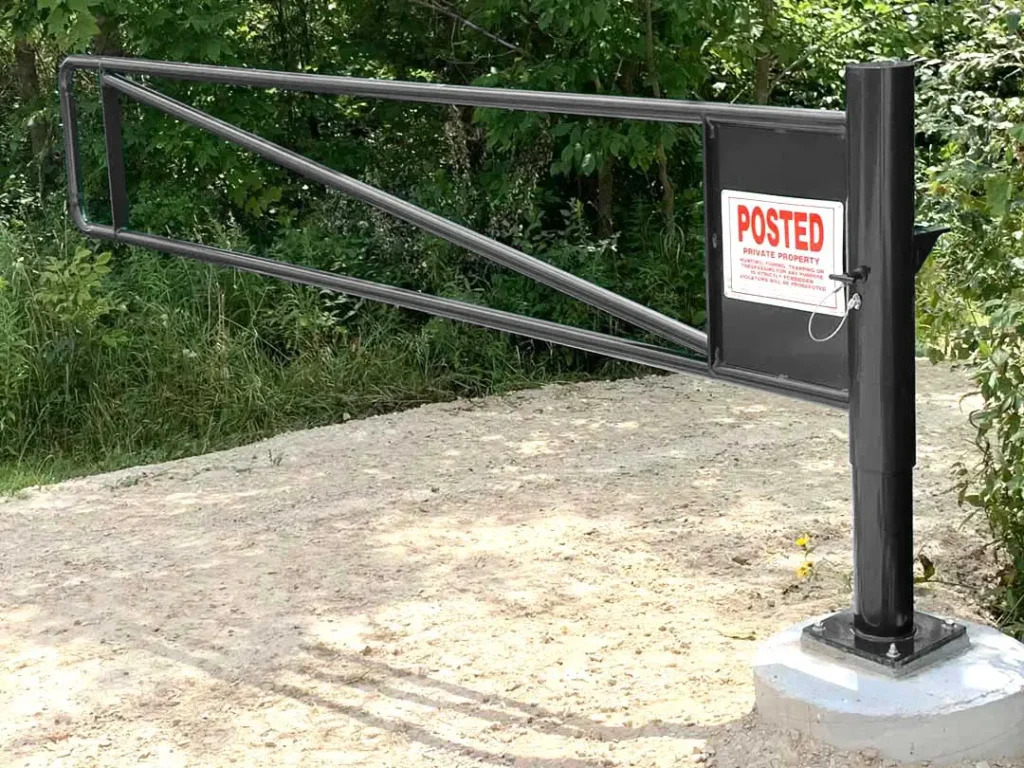 Driveway Entrance Barrier Gate Manual Swing Single Gate