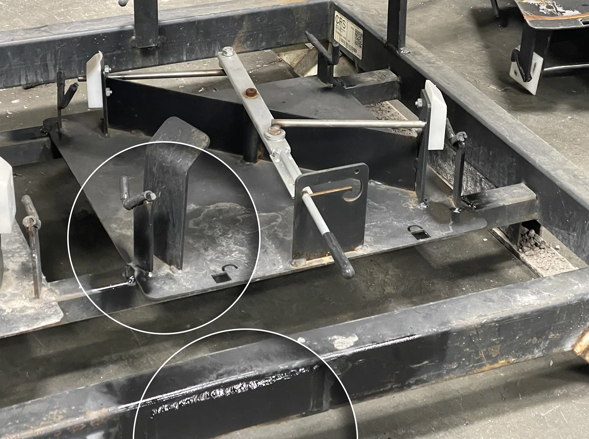 Steel Shipping Rack Repair After