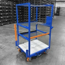 Component Vertical Kanban WIP Carts - Side View