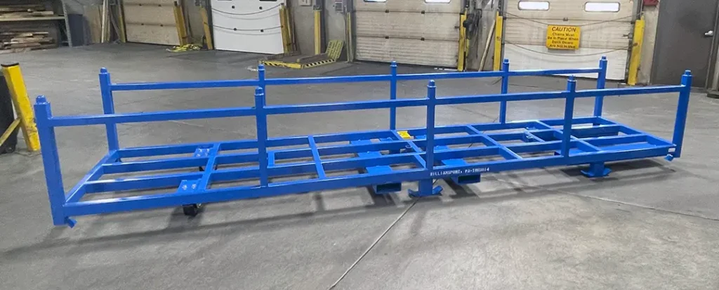 Contractor Job Preparation Stack Rack Cart - Front View