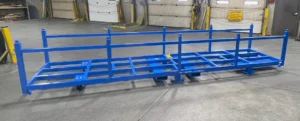 Contractor Job Preparation Stack Rack Cart - Front View