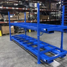 Portable Stack Racks for Reliable Stackable Storage of Polymer Assemblies - Front View
