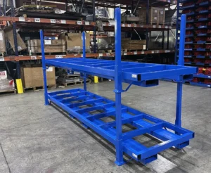 Portable Stack Racks for Reliable Stackable Storage of Polymer Assemblies - Front View