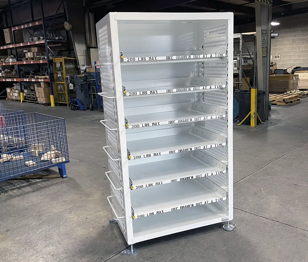 Work-In-Process Rack for Aerospace front view