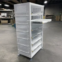 Work-In-Process Rack for Aerospace shelf extended view