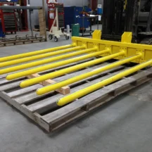 Certified Multi-Pronged Forklift Attachment for Paper Core Handling