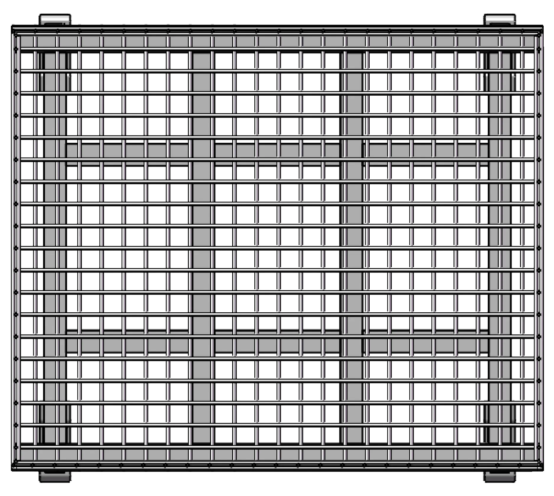 MaxStax Industrial Wire Baskets top down view