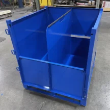 Stacking Collapsible Bin Racks front view