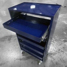 Medical Work-In-Process (WIP) Transport Cart front drawer open view