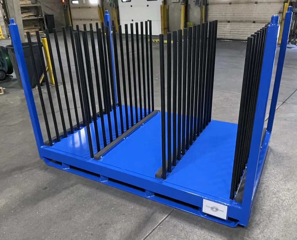 Custom Panel Rack High-Density Storage rear view