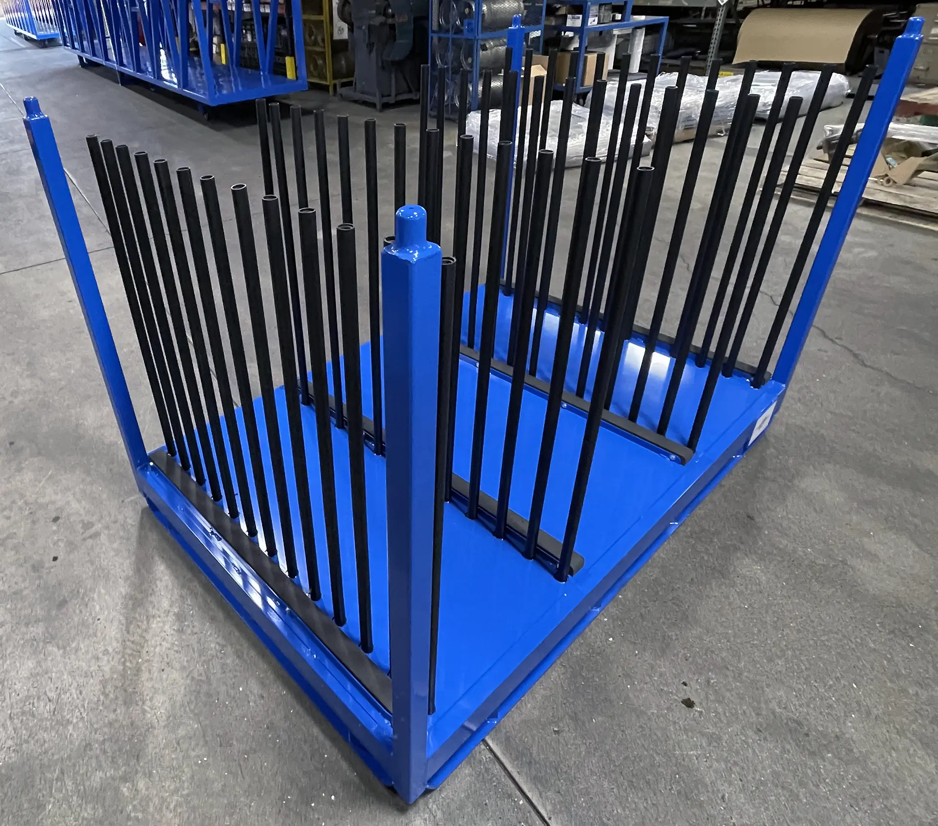 Custom Panel Rack High-Density Storage side view