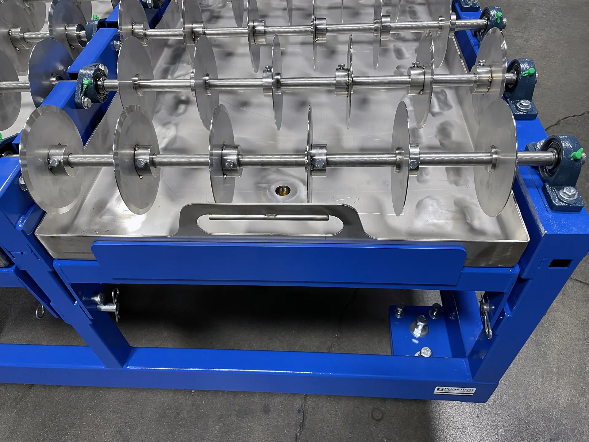 Minimum Contact Disc Conveyor tray view