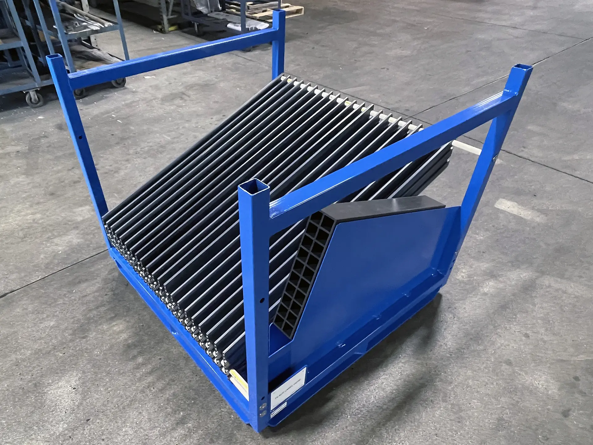 Window Frame Custom Shipping Rack angle view