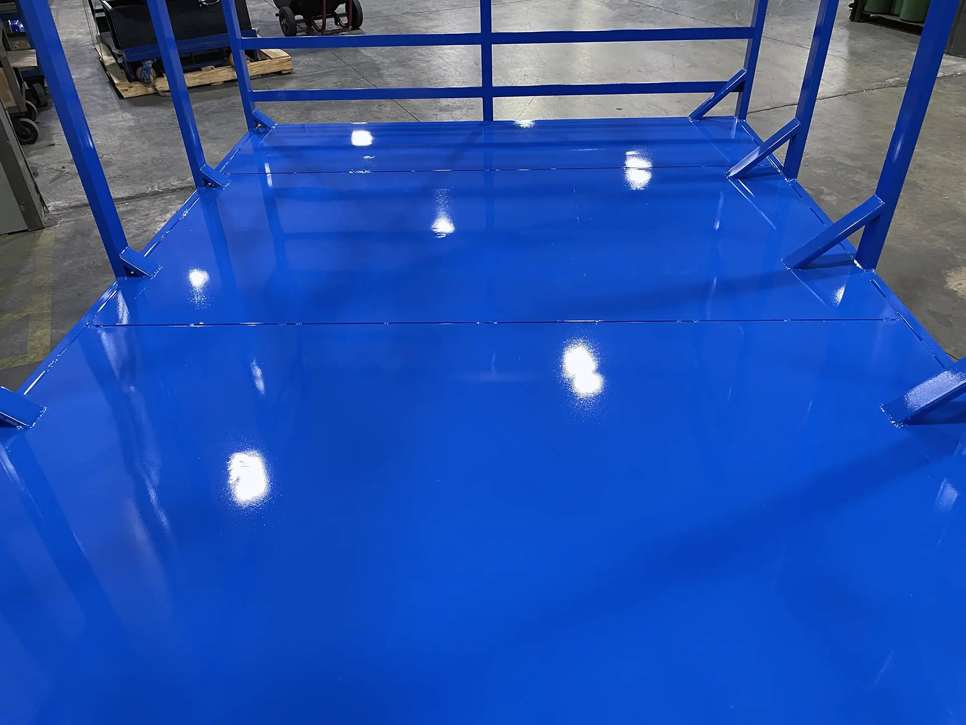 Custom Core Cart Core Buggy for Paper Mills (deck view)
