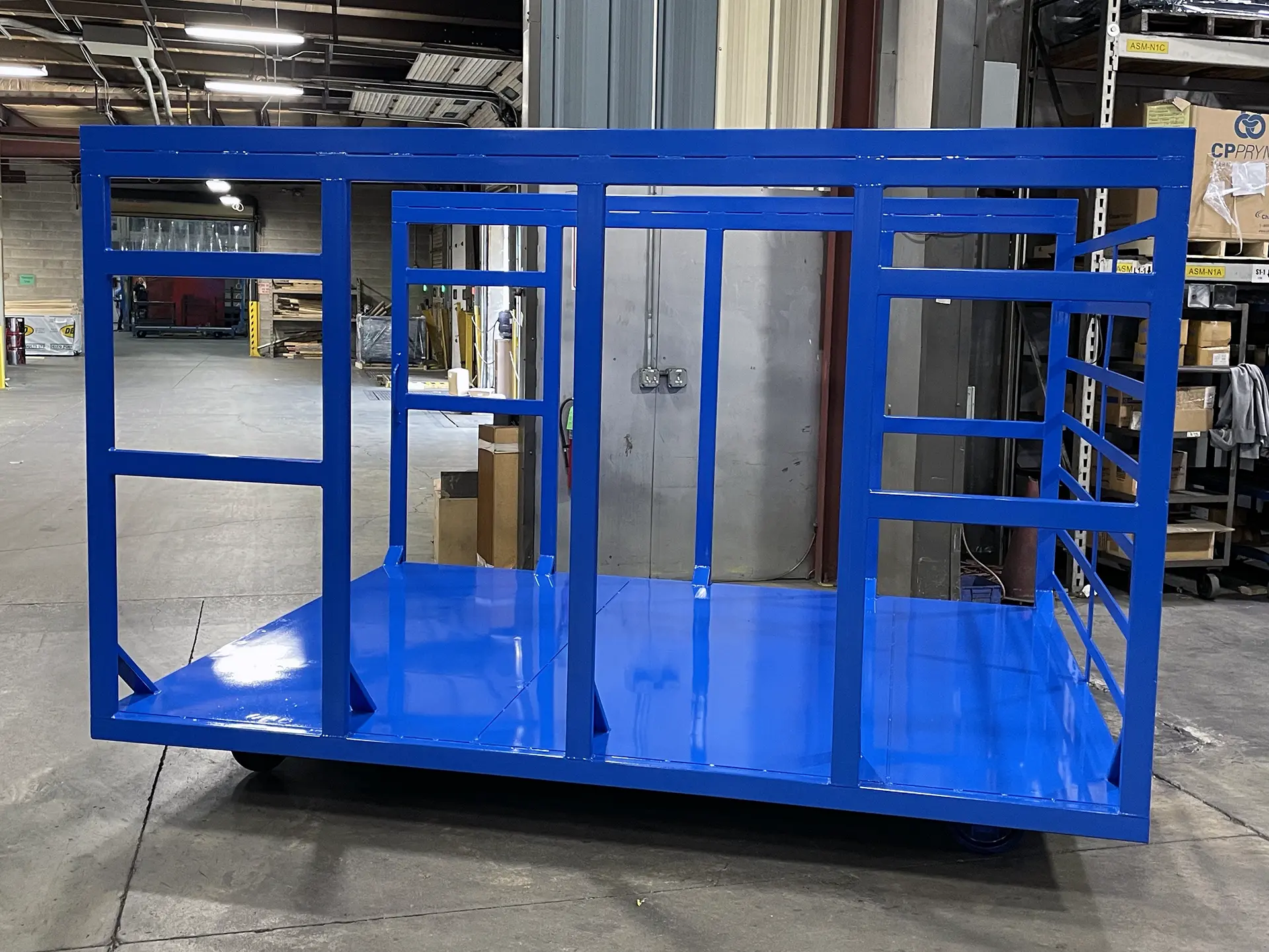 Custom Core Cart Core Buggy for Paper Mills (front view)